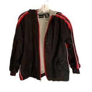 TEK GEAR | Boys Black Red LINED Spring JACKET COAT